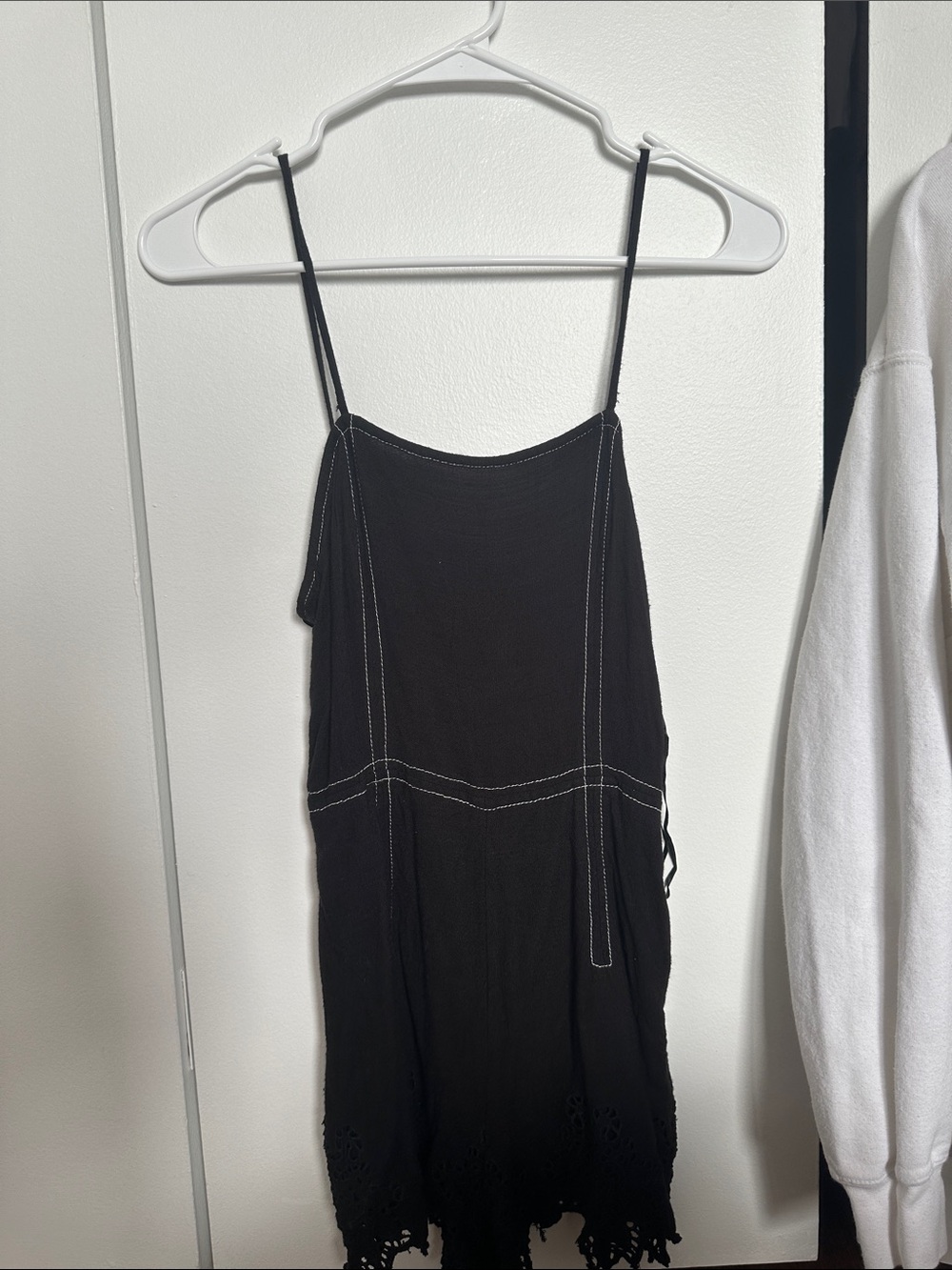Zara Romper - XS, Spaghetti Strap, Lace Pattern Bottom